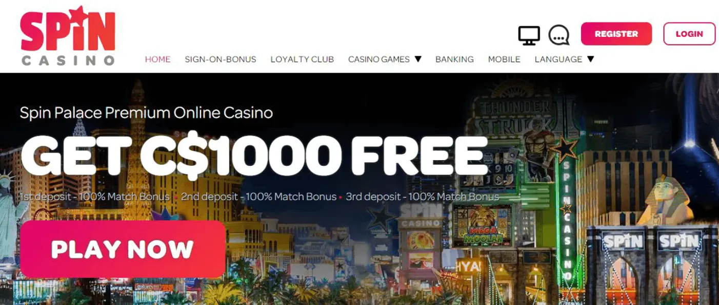 Spin Casino bonus